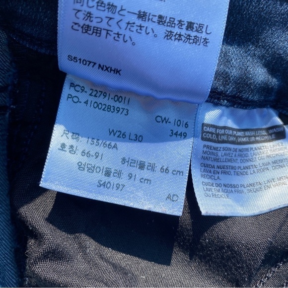 Levi’s Mile High Super Skinny jeans womens 26 denim raw hem distressed ankle - Picture 7 of 10